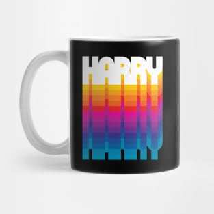 Retro Harry Proud Name Personalized Gift Rainbow Style Mug